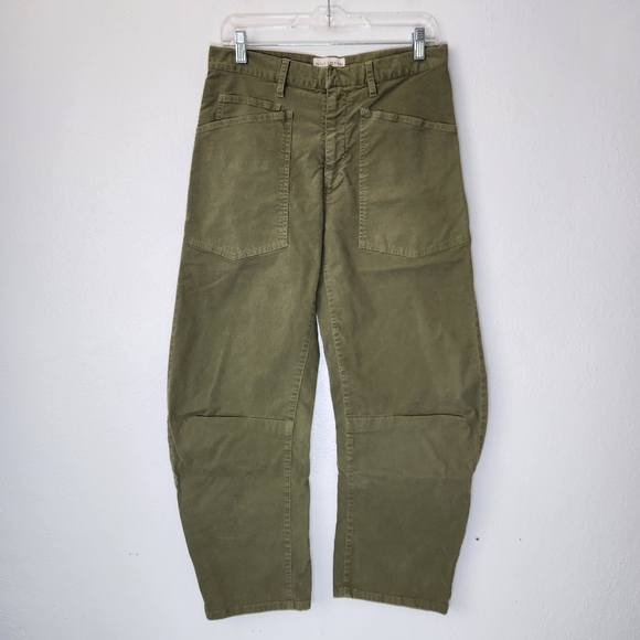 Nili Lotan Shon Military Green Pants Size 2
